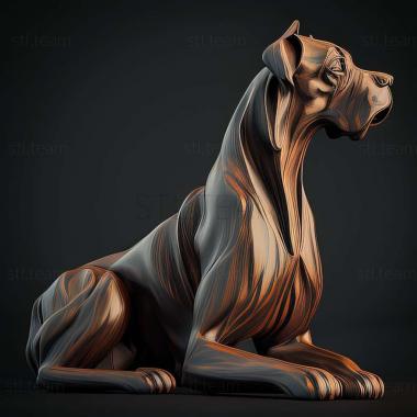 3D model Cuban Great Dane dog (STL)